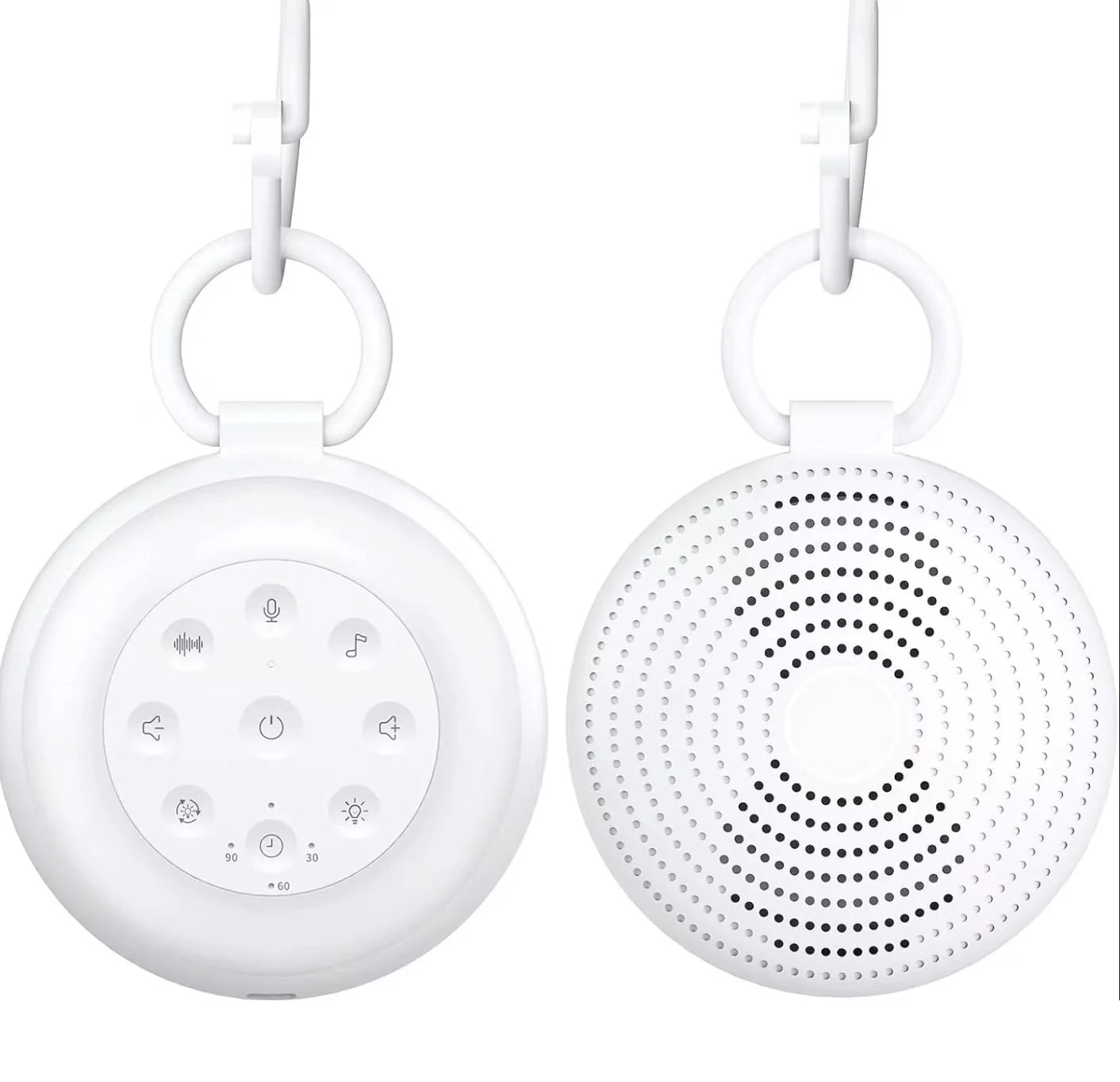 Portable white noise Machine with 24 Sounds Wireless Speaker Recording Function with Night Light and 7 calming colours